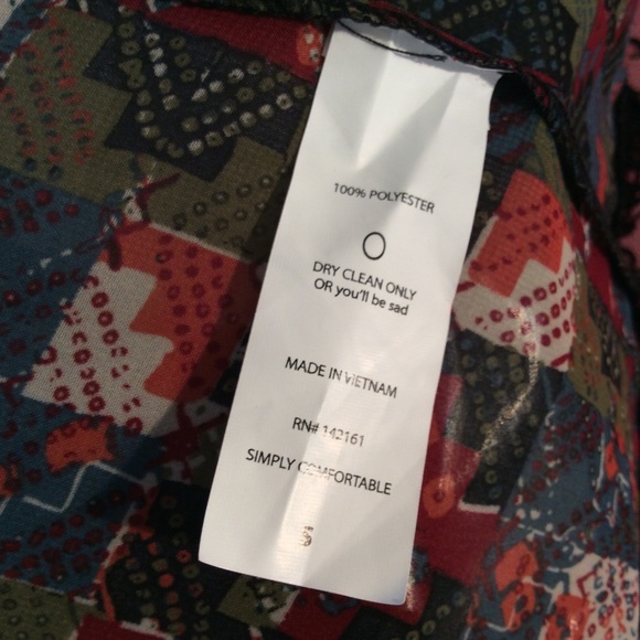 LulaRoe Monroe sheer fringe kimono duster - Picture 5 of 5